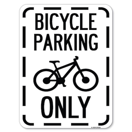Signmission Bicycle Parking With Graphic Heavy-Gauge Aluminum Rust Proof Parking Sign, 18" x 24", A-1824-24320 A-1824-24320